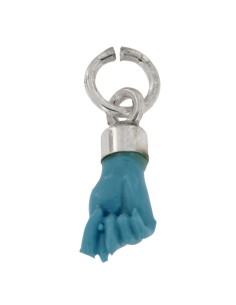 COLG-915 - COLGANTE PUÑO MINI AZUL 5 MM X 13 MM