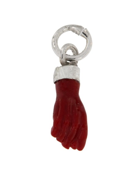 COLG-914 - COLGANTE PUÑO MINI ROJO 5 MM X 13 MM