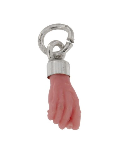 COLG-917 - COLGANTE PUÑO MINI ROSA 5 MM X 13 MM