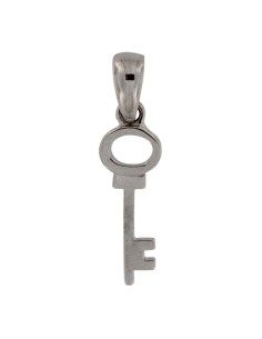 COLG-809 - COLGANTE DE PLATA CON MOTIVO DE LLAVE 17X7 MM