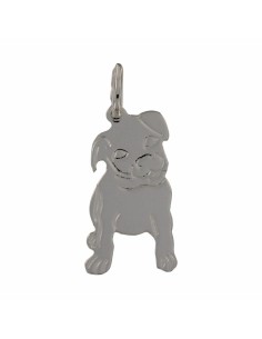 COLG-968 - COLGANTE DE PLATA CON MOTIVO DE PERRO DE 23 MM X 11 MM