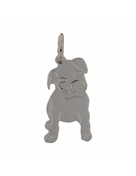 COLG-968 - COLGANTE DE PLATA CON MOTIVO DE PERRO DE 23 MM X 11 MM