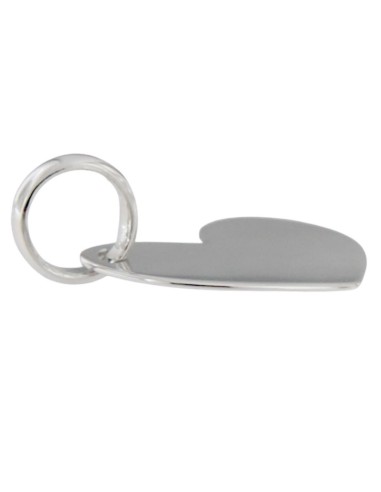 COLG-1003 - COLGANTE DE PLATA CON MOTIVO DE CORAZÓN DE 12 MM X 16 MM 