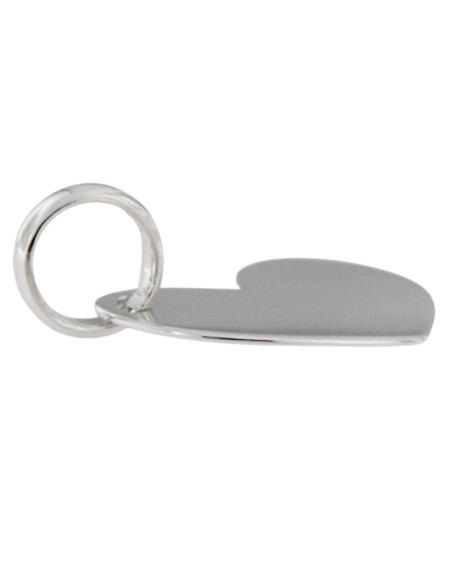 COLG-1003 - COLGANTE DE PLATA CON MOTIVO DE CORAZÓN DE 12 MM X 16 MM 