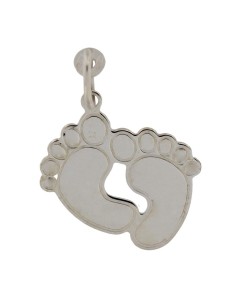 COLG-795 - COLGANTE PIES UNIDOS PLATA DE 19 MM X 20 MM