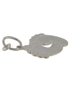 COLG-795 - COLGANTE PIES UNIDOS PLATA DE 19 MM X 20 MM 2