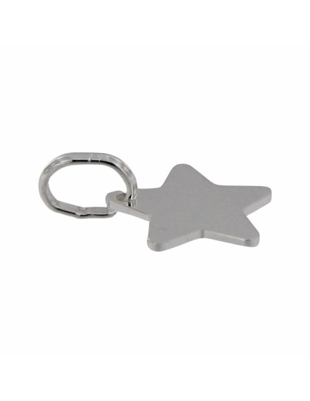 COLG-928 - COLGANTE DE PLATA EN FORMA DE ESTRELLA DE 13MM X 13MM