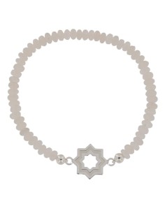 COLG-966 - COLGANTE ENTREPIEZA PULSERA ESTRELLA MUDEJAR SATINADA 14MM 2
