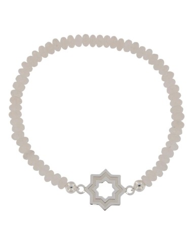 COLG-966 - COLGANTE ENTREPIEZA PULSERA ESTRELLA MUDEJAR SATINADA 14MM