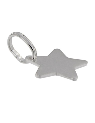 COLG-876 - COLGANTE DE PLATA EN FORMA DE ESTRELLA 13X14 MM