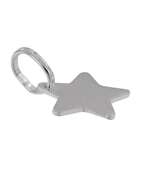 COLG-876 - COLGANTE DE PLATA EN FORMA DE ESTRELLA 13X14 MM