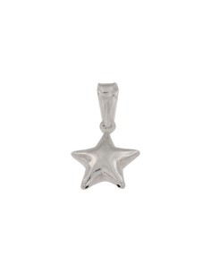 COLG-758 - COLGANTE DE PLATA CON FORMA DE ESTRELLA DE 12 MM X 15 MM