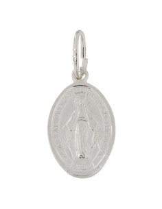 COLG-995 - COLGANTE DE PLATA MOTIVO DE LA VIRGEN DE LA MILAGROSA DE 12 MM X 15,5 MM