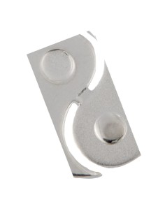 COLG-399 - COLGANTE DE PLATA CON MOTIVO DE GIN-GAN MATE Y BRILLO DE 18 MM 2