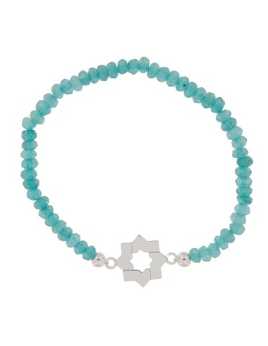 COLG-902 - ENTREPIEZA PULSERA ESTRELLA MUDÉJAR LISA DE 14 MM