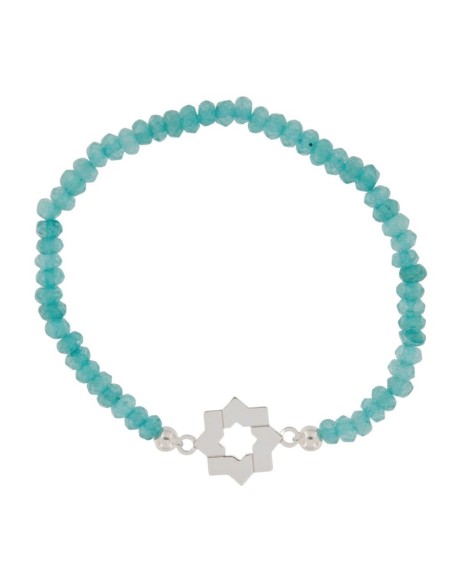 COLG-902 - ENTREPIEZA PULSERA ESTRELLA MUDÉJAR LISA DE 14 MM