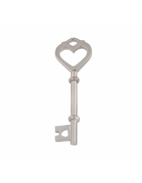 COLG-687 - COLGANTE DE PLATA CON FORMA DE LLAVE GRANDE DE 22 MM X 70 MM
