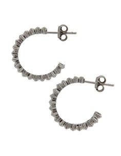 CRI-1035 - CRIOLLA DE PLATA CON PIEDRA BLANCA DE 15 MM   2