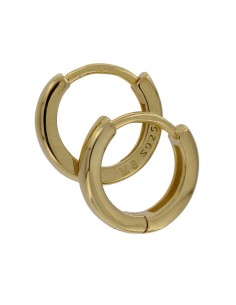 CRI-953 - CRIOLLA DE PLATA CHAPADO EN ORO LISA DE 6 MM 2