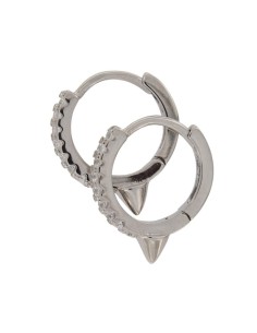 CRI-950 - CRIOLLA DE PLATA CON PINCHO Y CIRCONITA 11 MM 2