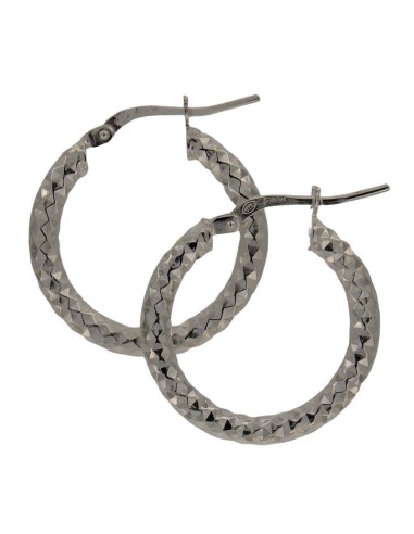 CRI-830 - CRIOLLA DE PLATA DIAMANTADA 3 MM X 3 MM DE 15 MM 