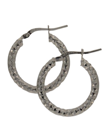 CRI-830 - CRIOLLA DE PLATA DIAMANTADA 3 MM X 3 MM DE 15 MM 