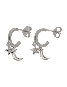 CRI-539 - CRIOLLA DE PLATA CON MOTIVO DE LUNA Y ESTRELLA