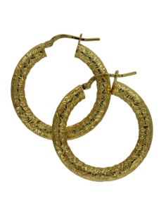 CRI-1131 - CRIOLLA DE PLATA CHAPADA EN ORO CON MARTELE DE 30 MM 2