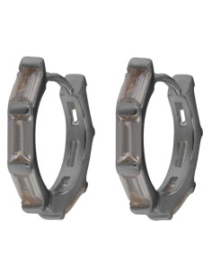 CRI-803 - CRIOLLA DE PLATA CON PIEDRA BLANCA DE 10 MM