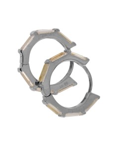 CRI-803 - CRIOLLA DE PLATA CON PIEDRA BLANCA DE 10 MM 2