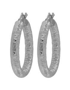 CRI-1147 - CRIOLLA DE PLATA MARTELLE DE 4 MM Y 20 MM