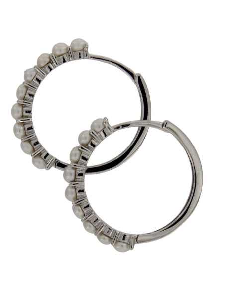 CRI-1060 - CRIOLLA DE PLATA CON PERLITAS DE 16 MM 