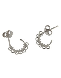 CRI-712 - CRIOLLA DE PLATA CON MOTIVOS CIRCULARES UNIDOS CON BOLITAS Y ABERTURA TRASERA 2