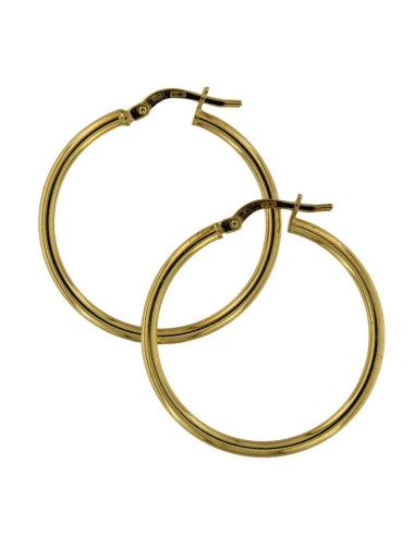 CRI-1126 - CRIOLLA DE PLATA CHAPADA EN ORO DE 2 MM X 25 MM