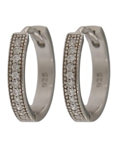 CRI-1216 - CRIOLLA DE PLATA CON CIRCONITA DE 14 MM 