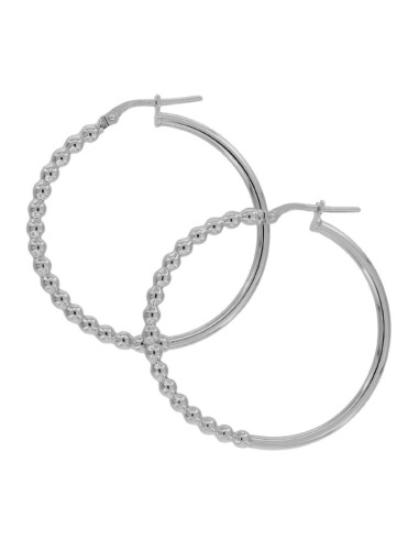 CRI-1117 - CRIOLLA DE PLATA CON MOTIVO DE BOLITAS DE 22 MM