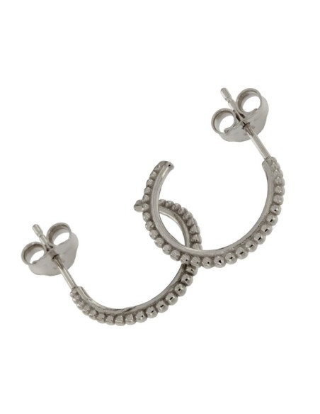 CRI-691 - CRIOLLA DE PLATA CON ABERTURA TRASERA Y MOTIVO DE BOLITAS UNIDAS