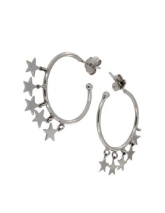 CRI-673 - CRIOLLA DE PLATA CON ABERTURA TRASERA CON MOTIVOS DE ESTRELLAS COLGANTES 2