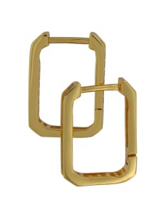 CRI-1246 - CRIOLLA DE PLATA CHAPADA EN ORO CON FORMA OVALADA Y CIRCONITA DE 10 MM X 15 MM 2