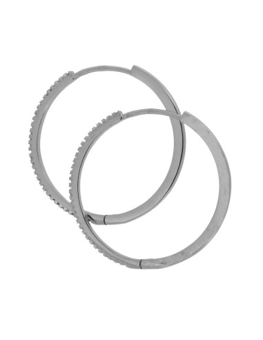 CRI-849 - CRIOLLA DE PLATA CON MOTIVO DE TIRA DE CIRCONITA DE 35 MM DE DIÁMETRO