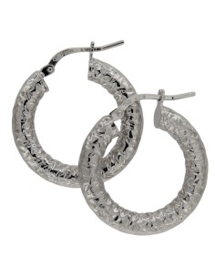 CRI-1148 - CRIOLLA DE PLATA MARTELLE DE 4 MM Y 30 MM 2