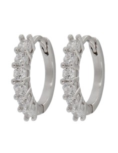 CRI-943 - CRIOLLA DE PLATA CON CIRCONITA DE 2 MM Y 10 MM 