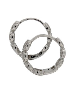 CRI-1009 - CRIOLLA DE PLATA CON MOTIVOS CIRCULARES CON CIRCONITA Y HUECOS DE 4,5 MM Y13 MM 2