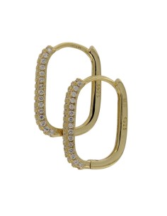 CRI-961 - CRIOLLA DE PLATA CHAPADA EN ORO CON CIRCONITA DE 10 MM X 15 MM  2