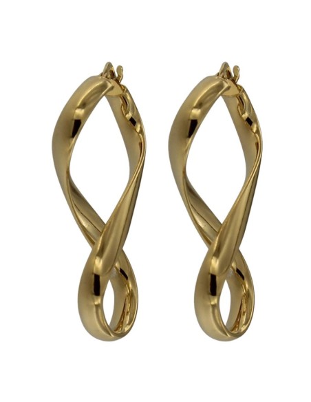 CRI-893 - CRIOLLA DE PLATA EN FORMA DE INFINITO DE 27 MM X 16 MM