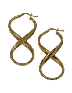 CRI-893 - CRIOLLA DE PLATA EN FORMA DE INFINITO DE 27 MM X 16 MM 2