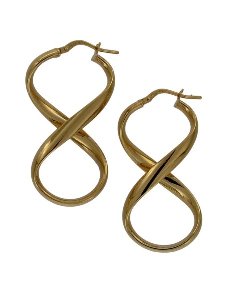 CRI-893 - CRIOLLA DE PLATA EN FORMA DE INFINITO DE 27 MM X 16 MM