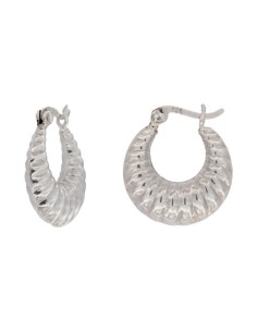 CRI-132 - CRIOLLA DE PLATA CON FORMA ÓVAL Y DIBUJO ABSTRACTO