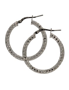 CRI-831 - CRIOLLA DE PLATA DIAMANTADA 3 MM X 3 MM DE 20 MM  2