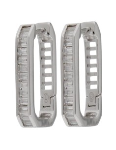 CRI-1143 - CRIOLLA DE PLATA CON FOMRA OVALADA Y CIRCONITA DE 10 MM X 15 MM